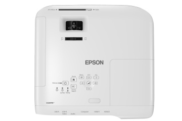 Proiector Epson EB-FH52 (succesor EB-U42), FHD 1920*1080, 4000 lumeni, 16:9, 16.000:1, lampa 5.500 ore/ 12.000 ore in Ecomode, dimensiune maxima imagine 300", USB 2.0 Type A, USB 2.0 Type B, Wireless LAN IEEE 802.11b/g/n, VGA, 2* HDMI, Composite in, - Img 1