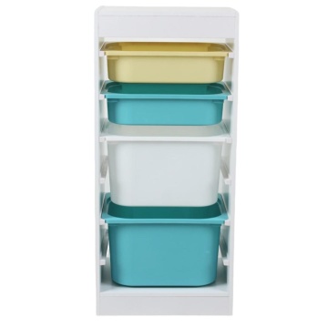 Raft depozitare cu 4 cosuri colorate, U-Grow - Img 1