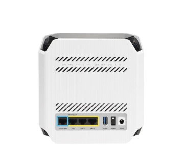 Router Wireless Asus GT6(W-1-PK)White, tri-band, WI-FI 6, Standard retea: WiFi 6 (802.11ax), IPv4, IPv6, Backwards compatible with 802.11a/b/g/n/ac Wi-Fi, segment AX10000, , 2.4GHz 574Mbps, 5G-1Hz 4804Mbps, 5G-2 4804Mbps, 9 antene interne, Procesor - Img 3