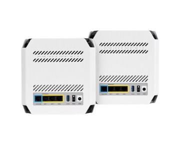 Router Wireless Asus GT6(W-2-PK)White, tri-band, WI-FI 6, Standard retea: WiFi 6 (802.11ax), IPv4, IPv6, Backwards compatible with 802.11a/b/g/n/ac Wi-Fi, segment AX10000, , 2.4GHz 574Mbps, 5G-1Hz 4804Mbps, 5G-2 4804Mbps, 9 antene interne, Procesor - Img 3
