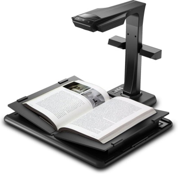 Scanner portabil CZUR M3000 Pro V3, rezolutie 7936 x 5952 pixeli, rezoltuie optica 48MP, rezolutie efectiva 470 dpi, senzor HD CMOS, dimensiune maxima document A3, focalizare fixa, output JPG, PDF, Word, Excel, TIFF, pedala actiune, buton initiere scan, - Img 1