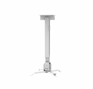 Suport tavan videoproiector Serioux, PJM1A,model universal de montare, Tilt:-15 to +15 ° , Max 10kg, Inaltime reglabila 430-650mm, culoare argintiu - Img 1