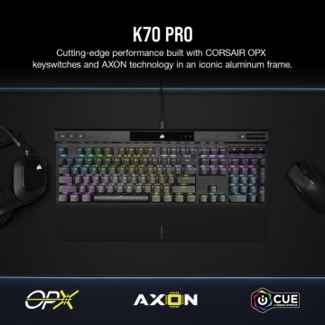 Tastatura gaming mecanica CORSAIR K70 PRO RGB Optical with PBT DOUBLE SHOT PRO Keycaps - Img 5