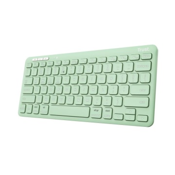 Tastatura Trust Lyra Wireless, conexiune USB-A, USB-C 1.1, raza de acoperire wireless 10m, 1x AAA baterie, compatibila cu laptop, pc, Bluetooth devices, tableta, alba - Img 5