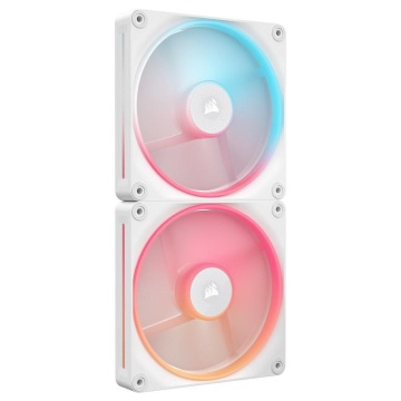Ventilatoare Carcasa CORSAIR iCUE LINK LX140 REVERSE 2x140mm RGB ALB - Img 1
