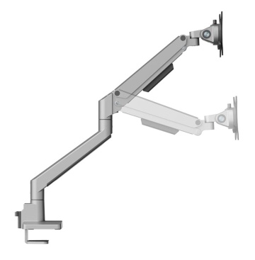 Brat monitor Neomounts DS70-250SL1; pentru display-uri cu diagonale 17"-35", sistem de prindere VESA 75x75~100x100, greutate maxima suportata 9kg, full motion, tilt +45°, swivel 90°, rotate 180°; gas spring; culoare argintiu. Garantie 5 ani - Img 8