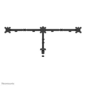 Brat triplu Neomounts DS60-600BL3; pentru display-uri cu diagonale 10"-27", sistem de prindere VESA 75x75~100x100, greutate maxima suportata 6 - per ecrankg, full motion, tilt +45°, swivel 90°, rotate 180°, distanta fata de perete 137-601mm; culoare - Img 4