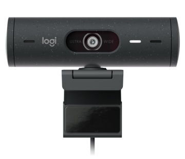 Camera web Logitech Rally BRIO 500 Graphite, rezolutie senzor 4MP, rezolutie foto 1920 x 1080 pixeli, interfata USB-C, microfon, Mod automat HDR, unghi de vizibilitate 90 grade, graphite - Img 1