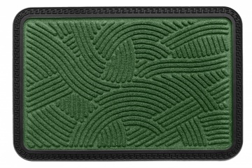COVORAS INTRARE ANTIDERAPANT CU MARGINE CAUCIUCATA 40X60 CM, VERDE, HEINNER HOME - Img 1
