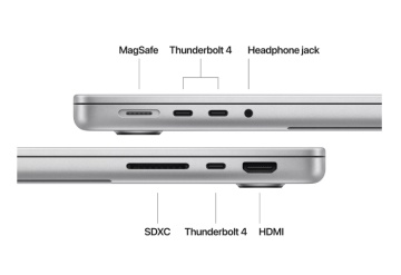 MacBook Pro 14.2"/Apple M4 Pro (CPU 14-core, GPU 20-core, Neural Engine 16-core)/24GB/1TB - Silver - INT KB - Img 3