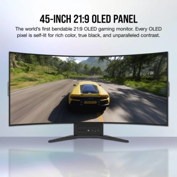 Monitor CORSAIR XENEON FLEX 45WQHD240 45-Inch OLED (3440 x1440), 240Hz Refresh Rate, Bendable, GtG 0.03ms - Img 7
