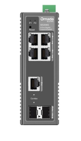 Omada 6-Port Gigabit Industrial Easy Managed Switch 4× Gigabit RJ45 Ports 1× Gigabit RJ45/SFP Combo Slot, 1× Gigabit SFP Slot Operating Temperature: -40~75°C (-40~167°F) IP40 Aluminum Casing Centralized Cloud Management - Img 4