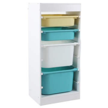 Raft depozitare cu 4 cosuri colorate, U-Grow - Img 2