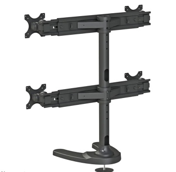 Suport cvadruplu monitor de birou Neomounts FPMA-D700DD4; pentru display-uri cu diagonale 19"-30", sistem de prindere VESA 75x75~100x100, greutate maxima suportata 8kg - per ecran, full motion, tilt +180°, swivel +180°, rotate +360°; inaltime reglabila - Img 3