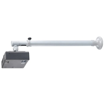 Suport pt videoproiector de perete Neomounts BEAMER-W050SILVER; suporta pana la 12kg, tip reglare full motion, tilt 90°, swivel 360°, distanta fara de perete, 37-47 cm, argintiu. Garantie 5 ani - Img 1
