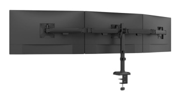 Brat triplu Neomounts DS60-600BL3; pentru display-uri cu diagonale 10"-27", sistem de prindere VESA 75x75~100x100, greutate maxima suportata 6 - per ecrankg, full motion, tilt +45°, swivel 90°, rotate 180°, distanta fata de perete 137-601mm; culoare - Img 5