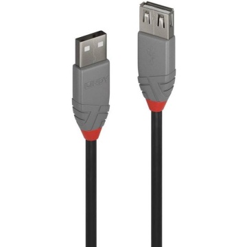 Cablu transfer date Lindy LY-36702, USB 2.0 Male tip A - USB 2.0 Female tip A, 1 m, Anthra Line - Img 1