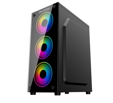Carcasa PRO GAMING ELEMENT Mid Tower ARGB Negru - Img 2