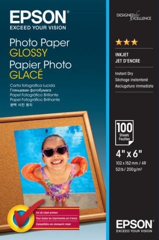 Hartie foto Epson 10x15 cm glossy 100 coli – AziaVision.ro