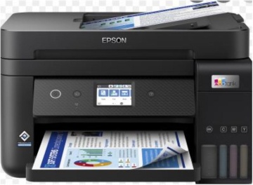 Multifunctional inkjet color Epson EcoTank CISS L6290, dimensiune A4 (Printare,Copiere, Scanare, Fax), printare borderless, viteza 33ppm alb-negru, 20ppm color, rezolutie 4800x1200 dpi, alimentare hartie 250 coli,ADF 30 coli, duplex automat ,scanner CIS - Img 1