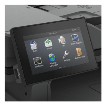 Multifunctional laser monocrom Lexmark MX432adwe, A4, Imprimare/Copiere/Scanare/Fax, Grup de lucru mic,Ecran tactil color Lexmark e-Task de 4,3 inchi (10,9 cm),Alimentator multifuncţional de 100 de coli, Unitate duplex integrată, Tavă de ieşire de 150 de - Img 11