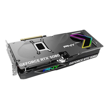 Placa Video PNY GEFORCE RTX 5080 ARGB EPIC-X RGB OC 16GB GDDR7 256bit, PCIE 5.0, 3x DP 1x HDMI - Img 4