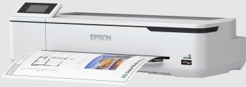 Plotter Epson Surecolor SC-T2100, Imprimanta large format 24" (A1 ) in 4 culori, rezolutie maxima de listare 2.400 x 1.200 dpi, Cerneala Epson Ultrachrome XD2 pigment ink, grosime hartie 0,05mm - 0,27 mm interfata: USB 3.0, Retea, WI-FI, WI-FI direct, - Img 2
