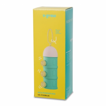 Recipient lapte praf U-Grow, albastru, cu 3 compartimente - Img 3