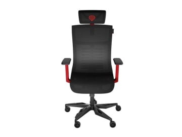Scaun gaming Genesis Astat 700 G2, material Mesh PureFlow Plus, reglabil pe inaltime, greutate maxima suportata 120 kg, inaltime scaun reglabil 27.5 - 34.5 cm, spatar ajustabil 135°, dimensiuni roti 60mm, echipat cu piston cu gaz clasa 4, negru/rosu - Img 2