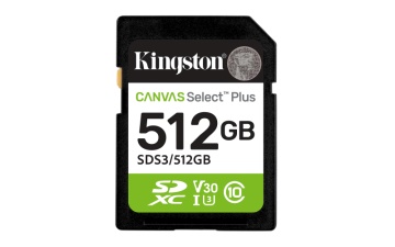 SDXC Card Kingston, 512GB, Select Plus, Clasa 10 UHS-I - Img 1