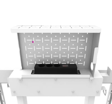 Stand motorizat Neomounts by Newstar WL55-875WH1 100" 110kg VESA 800x600mm, ajustabil pe inaltime 98-163cm, alb - Img 4
