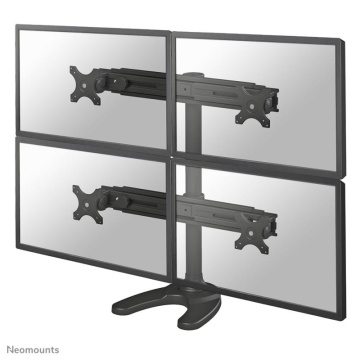 Suport cvadruplu monitor de birou Neomounts FPMA-D700DD4; pentru display-uri cu diagonale 19"-30", sistem de prindere VESA 75x75~100x100, greutate maxima suportata 8kg - per ecran, full motion, tilt +180°, swivel +180°, rotate +360°; inaltime reglabila - Img 4