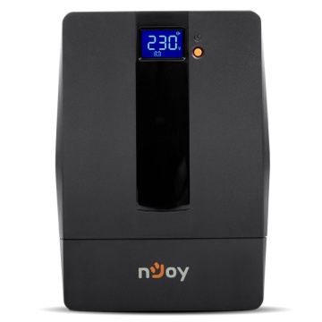 UPS nJoy Horus Plus 1000, 1000VA/600W, Afisaj LCD cu ecran tactil, 4 Prize Schuko cu Protectie, Repornire Automata, RJ11 protectie pentru linia de telefon/modem, Posibilitatea de monitorizare si control prin USB, LAN si internet, port de comunicare USB, - Img 2