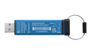 USB Flash Drive Kingston 64GB IronKey Keypad 200, USB 3.2 Gen1, FIPS140-3 Lvl 3 (Pending) AES-256 Encrypted - Img 8