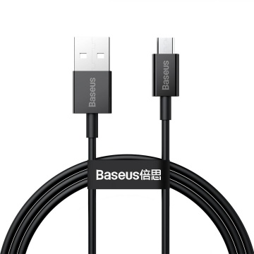 Cablu alimentare si date Baseus Superior, Fast Charging Data Cable pt. smartphone, USB la Micro-USB 2A, 1m, negru - Img 1