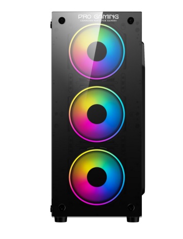 Carcasa PRO GAMING ELEMENT Mid Tower ARGB Negru - Img 3