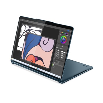 Laptop Lenovo Yoga Book 9 13IMU9 cu procesor Intel® Core™ Ultra 7 155U pana la 4.8GHz, 2 x 13.3", 2.8K, OLED, Touch, 32GB DDR5, 1TB SSD, Intel® Graphics, Windows 11 PRO, Tidal Teal, 3y on-site, Premium Care - Img 6
