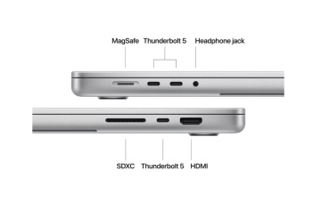 MacBook Pro 16.2"/Apple M4 Pro (CPU 14-core, GPU 20-core, Neural Engine16-core)/24GB/1TB - Silver - INT KB (cto from MX2T3RO/A) - Img 4