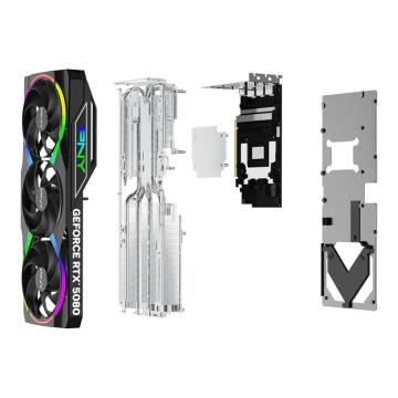 Placa Video PNY GEFORCE RTX 5080 ARGB EPIC-X RGB OC 16GB GDDR7 256bit, PCIE 5.0, 3x DP 1x HDMI - Img 5