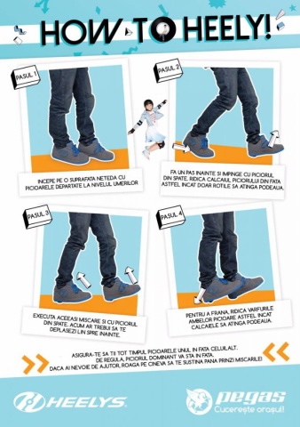 ROLE HEELYS FLOW 34 ALBASTRU NEGRU LIME - Img 4