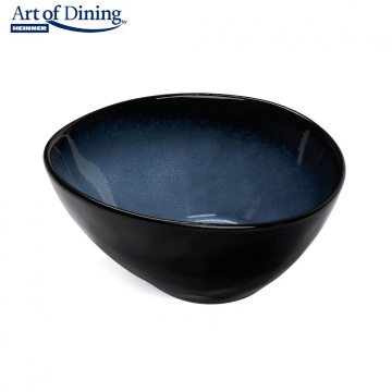 SET 4 BOLURI OVALE CERAMICA 16 CM , SERENITY, ART OF DINING BY HEINNER - Img 1