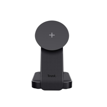 Stand de incarcare 3-in-1 Trust Viro, putere intrare 20W, interfata USB- C, compatibil cu produsele din brandul Apple: iPhone (12 si modele mai noi), Airpods si Apple Watch, negru - Img 10