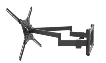 Suport TV de perete, Barkan BM464L, Full Motion cu 2 brate, 13"- 90", VESA 600 x 400 mm, suporta pana la 60kg, negru - Img 6