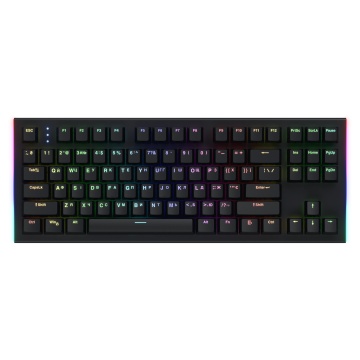 Tastatura mecanica cu fir Hator Gravity X TKL conectivitate USB, polling rate 1000Hz, iluminare RGB cu functia de a customiza fiecare tasta individual, tip switch HATOR Aurum Orange Linear rev.2.0, durata de viata switch 70M de clickuri, material taste - Img 4