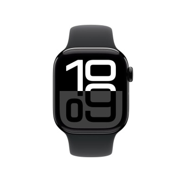 Apple Watch Series 10 GPS 42mm Jet Black Aluminium Case with Black Sport Band - S/M - Img 5