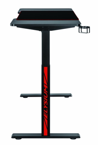 Birou gaming electric Serioux Elysium LED RGB 1400x600x730mm, reglare electrica pe inaltime inaltime ajustabila: 750 - 1210 mm - Img 5
