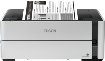 Imprimanta inkjet mono CISS Epson M1170, dimensiune A4, viteza max 39ppm, Duplex, rezolutie printer 1200x2400dpi, alimentare hartie 250 coli, interfata: USB, Ethernet, WiFi, Wi-Fi Direct, consumabile: C13T01L14A, C13T03P14A, C13T04D100, cerneala 11k - Img 2