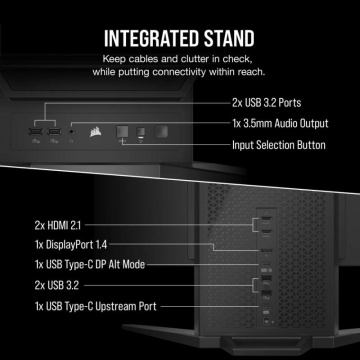 Monitor CORSAIR XENEON FLEX 45WQHD240 45-Inch OLED (3440 x1440), 240Hz Refresh Rate, Bendable, GtG 0.03ms - Img 10
