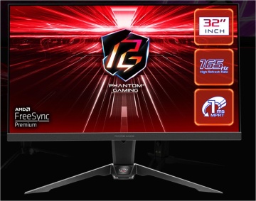 Monitor Gaming Asrock PG32QF2B, diagonala: 31.5", Aspect: 16:9, anti-glare, Rezolutie: 2560 x 1440, Refresh rate: 165Hz, Luminozitate: 550 cd/m2, Contrast: 3000:1, unghi vizualizare: 178°(H) / 178°(V), culori: 16.7M, Timp raspuns: 1ms, Flicker free, - Img 2