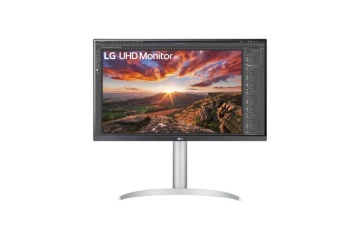 Monitor LG 27" 27UP850K-W.AEU, Diagonal (inch): 27, Diagonal (cm): 69, Aspect ratio: 16:9, Panel: IPS, Resolution: 3840x2160, Refresh Rate: 60Hz, Response time GtG: 5ms, Brightness (max): 400 cd/m², Contrast (static) : 1200:1, Viewing angle: 178/178, - Img 1